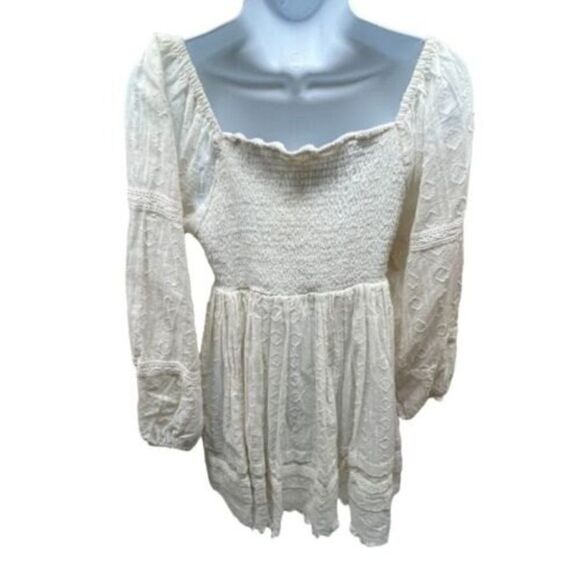 Nicole Miller Artelier Cottagecore Dress Babydoll Lace Fairy Aesthetic Square - Picture 6 of 13